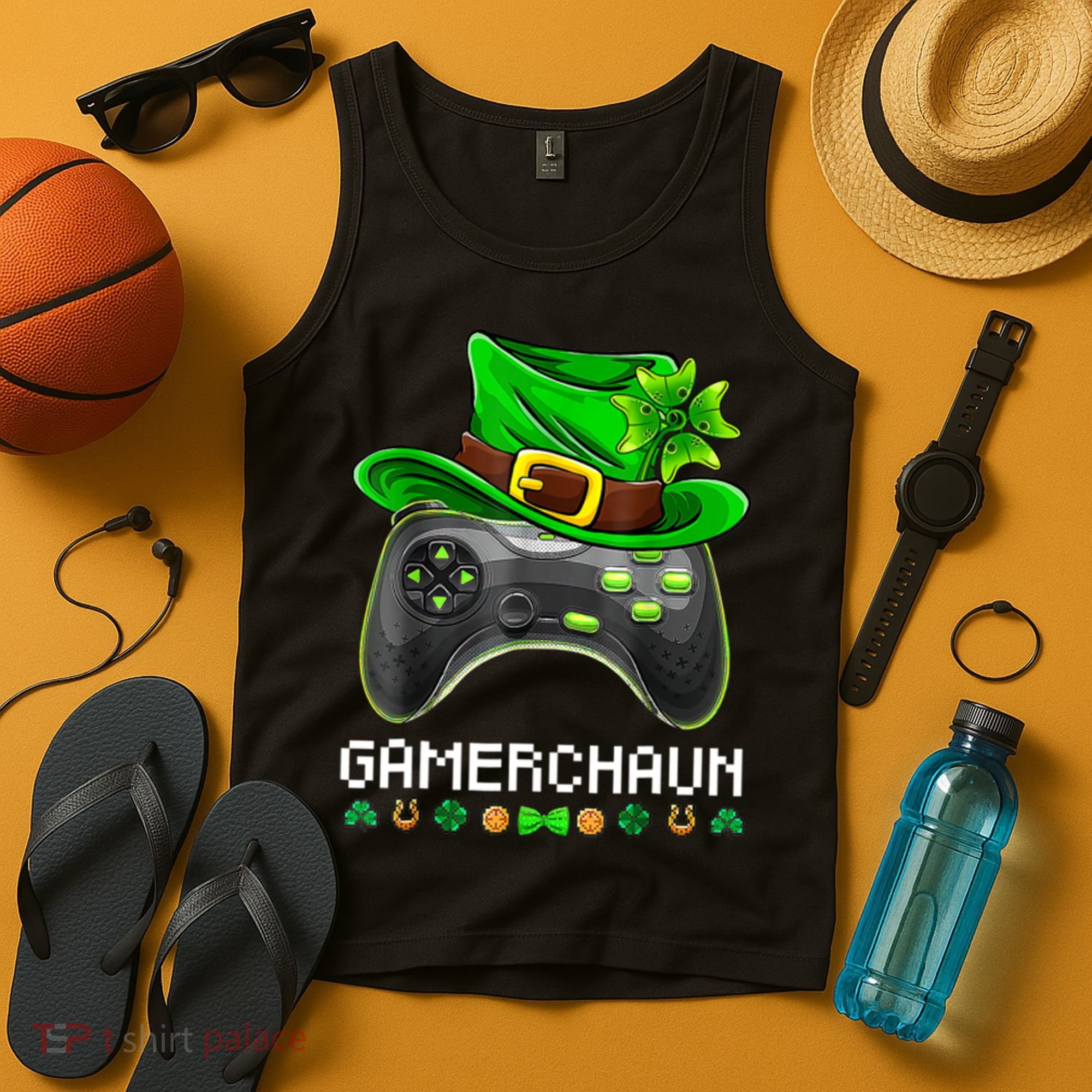 Gamerchaun St Patrick's Day Game Tank Top