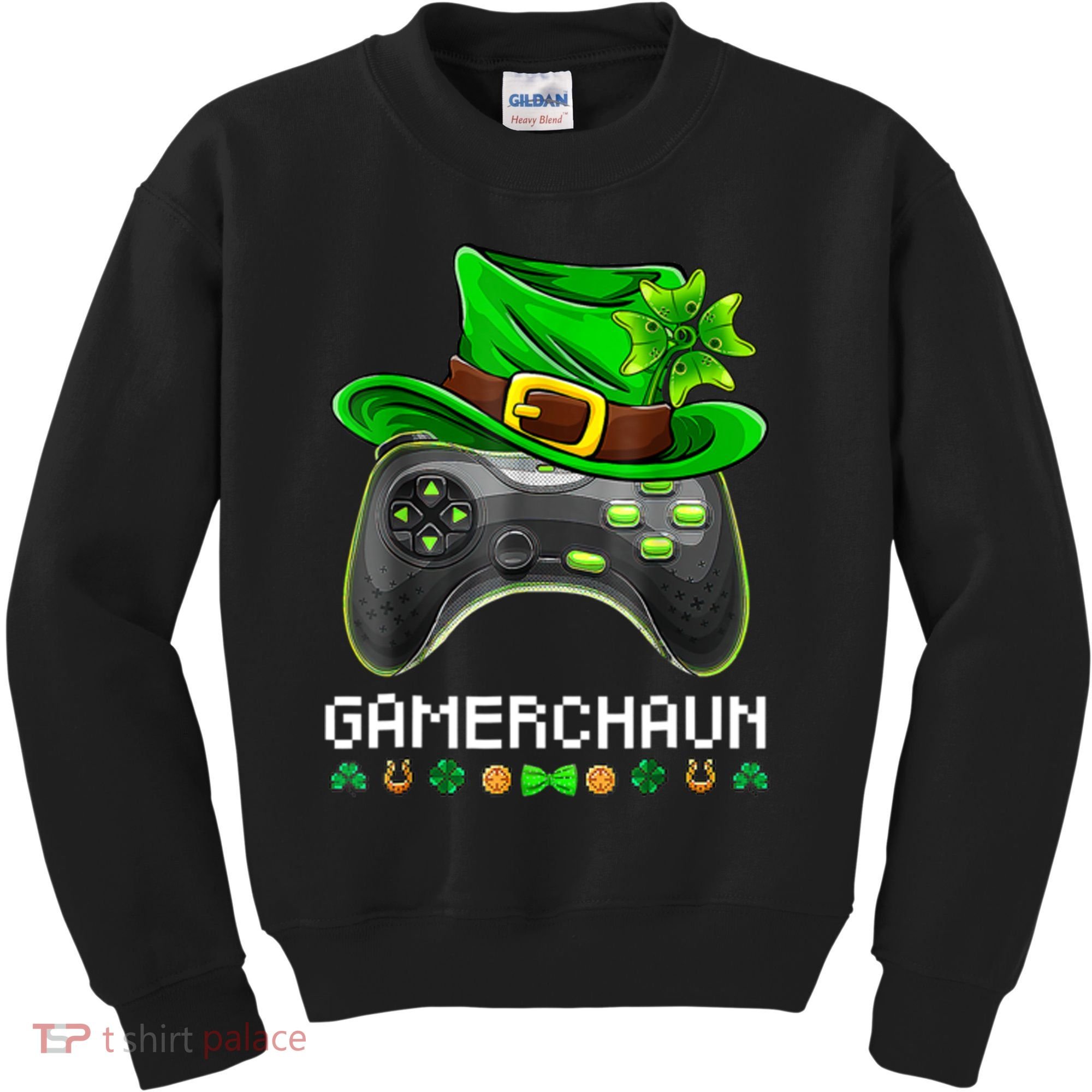 Gamerchaun St Patrick's Day Game Kids Sweatshirt