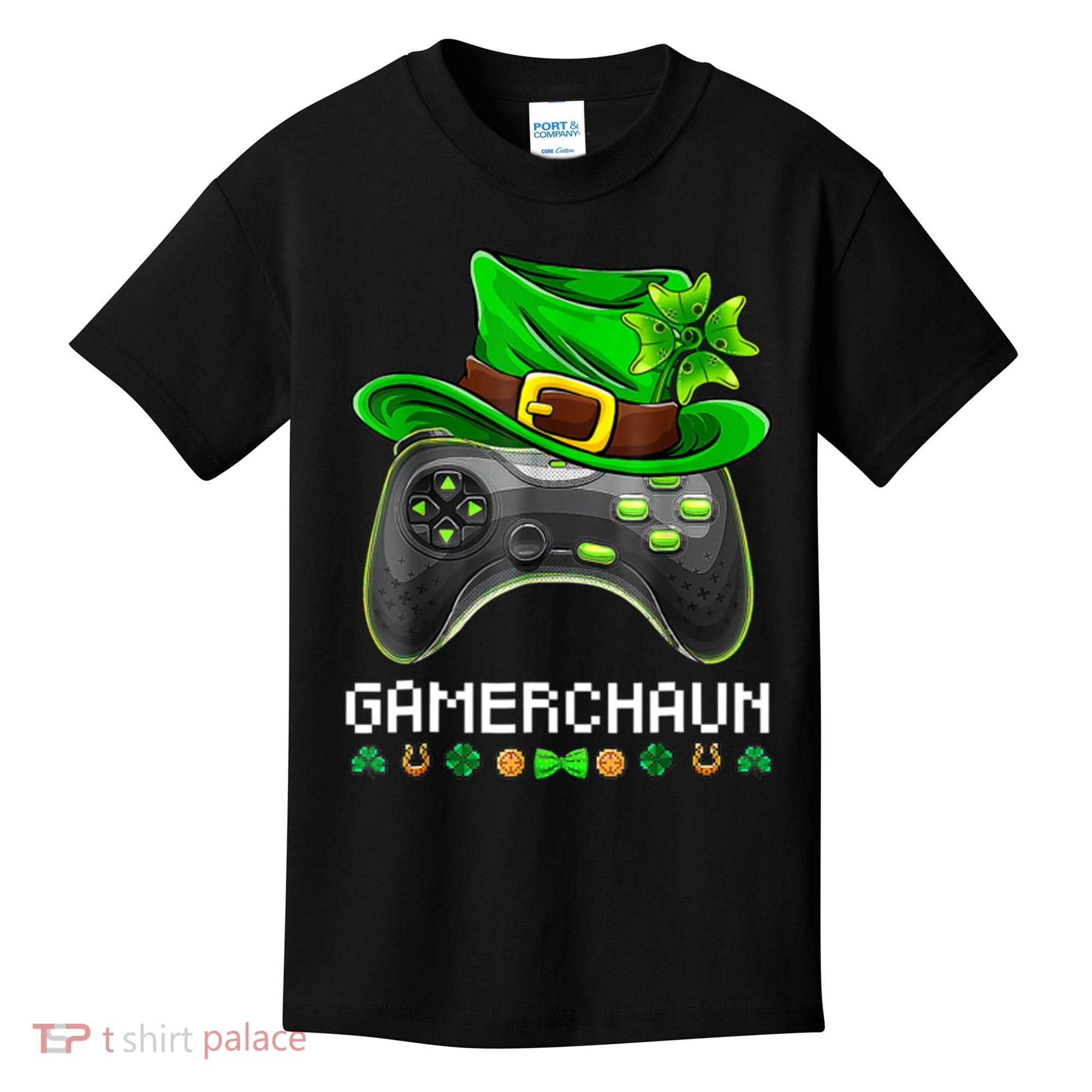 Gamerchaun St Patrick's Day Game Kids T-Shirt