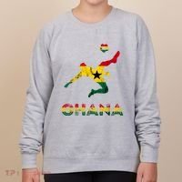 Ghana Soccer Player Ghana Ghanese Roots Evolution Ghana Flag Women's Sweatshirt thumb 0