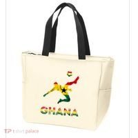 Ghana Soccer Player Ghana Ghanese Roots Evolution Ghana Flag Tote Bag thumb 3