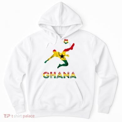 Ghana Soccer Player Ghana Ghanese Roots Evolution Ghana Flag Hoodie