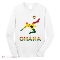Ghana Soccer Player Ghana Ghanese Roots Evolution Ghana Flag Long Sleeve Shirt thumb 0