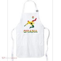 Ghana Soccer Player Ghana Ghanese Roots Evolution Ghana Flag Apron thumb 0