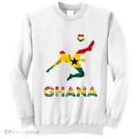Ghana Soccer Player Ghana Ghanese Roots Evolution Ghana Flag Sweatshirt thumb 0