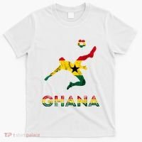 Ghana Soccer Player Ghana Ghanese Roots Evolution Ghana Flag T-Shirt thumb 0