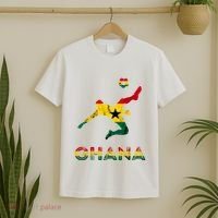 Ghana Soccer Player Ghana Ghanese Roots Evolution Ghana Flag T-Shirt thumb 2