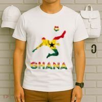 Ghana Soccer Player Ghana Ghanese Roots Evolution Ghana Flag T-Shirt thumb 6