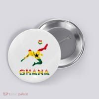 Ghana Soccer Player Ghana Ghanese Roots Evolution Ghana Flag Button thumb 0