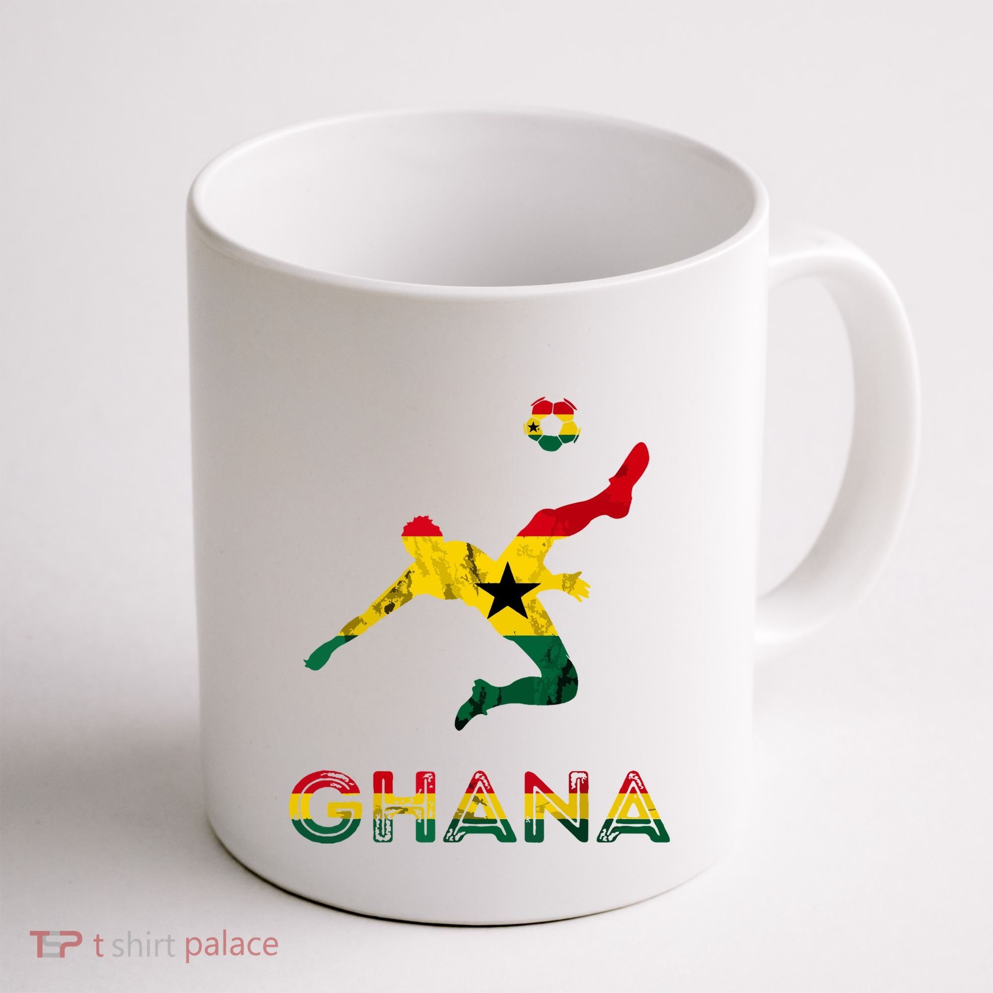 Ghana Soccer Player Ghana Ghanese Roots Evolution Ghana Flag Coffee Mug