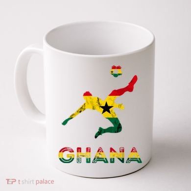 Ghana Soccer Player Ghana Ghanese Roots Evolution Ghana Flag Coffee Mug