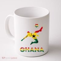 Ghana Soccer Player Ghana Ghanese Roots Evolution Ghana Flag Coffee Mug thumb 0