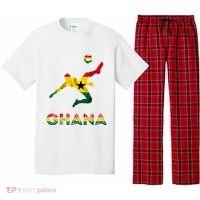 Ghana Soccer Player Ghana Ghanese Roots Evolution Ghana Flag Pajama Set thumb 0