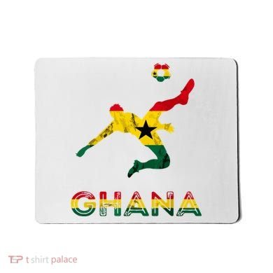 Ghana Soccer Player Ghana Ghanese Roots Evolution Ghana Flag Mousepad