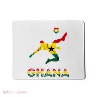 Ghana Soccer Player Ghana Ghanese Roots Evolution Ghana Flag Mousepad thumb 0