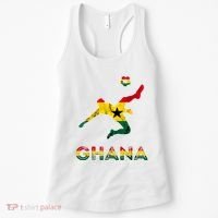 Ghana Soccer Player Ghana Ghanese Roots Evolution Ghana Flag Women's Tank Top thumb 0