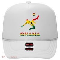 Ghana Soccer Player Ghana Ghanese Roots Evolution Ghana Flag Hat thumb 0