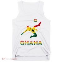 Ghana Soccer Player Ghana Ghanese Roots Evolution Ghana Flag Tank Top thumb 0