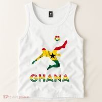 Ghana Soccer Player Ghana Ghanese Roots Evolution Ghana Flag Tank Top thumb 2
