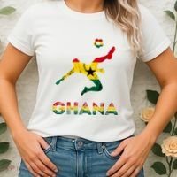 Ghana Soccer Player Ghana Ghanese Roots Evolution Ghana Flag Women's T-Shirt thumb 2