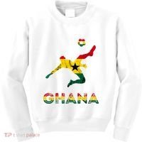 Ghana Soccer Player Ghana Ghanese Roots Evolution Ghana Flag Kids Sweatshirt thumb 0