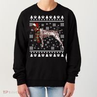Ger Shorthaired Pointer Dog Santa Hat Xmas Ugly Christmas Meaningful Gift Women's Sweatshirt thumb 0