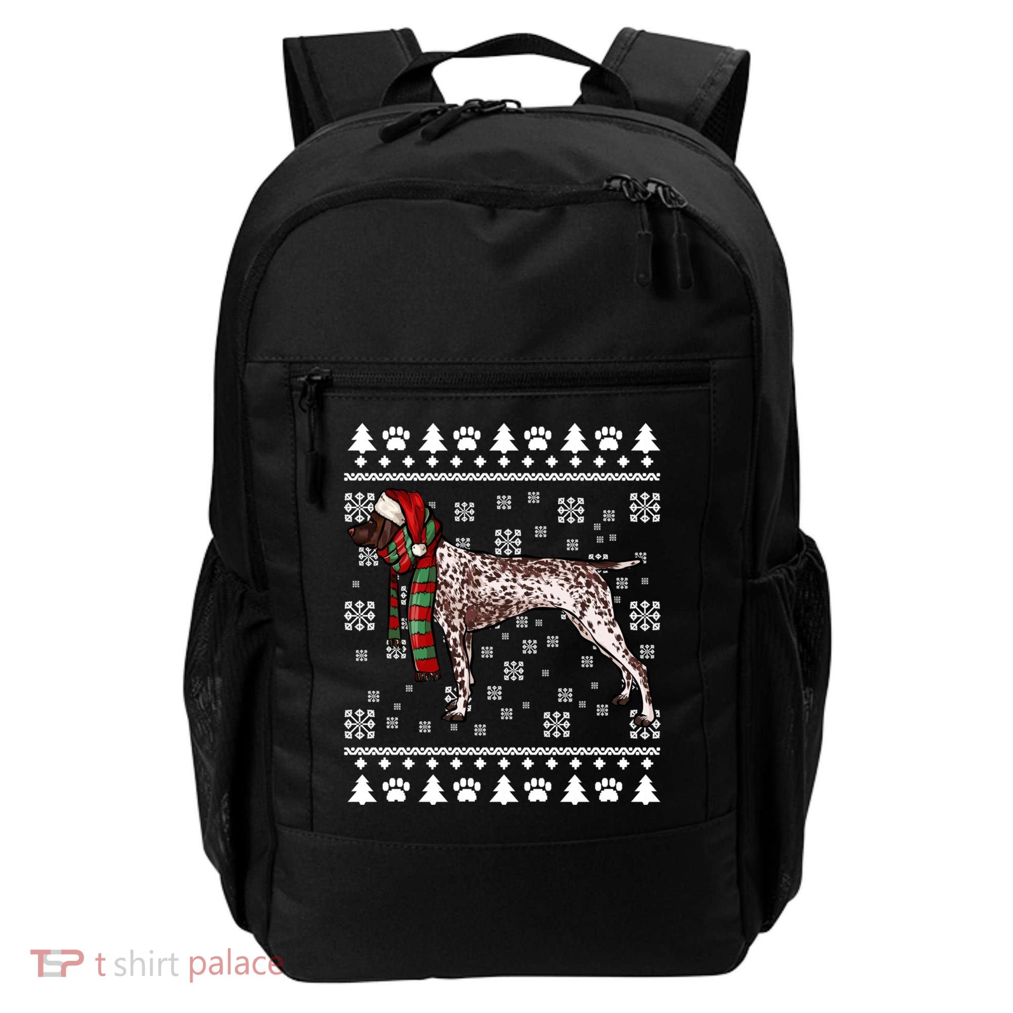 Ger Shorthaired Pointer Dog Santa Hat Xmas Ugly Christmas Meaningful Gift Backpack