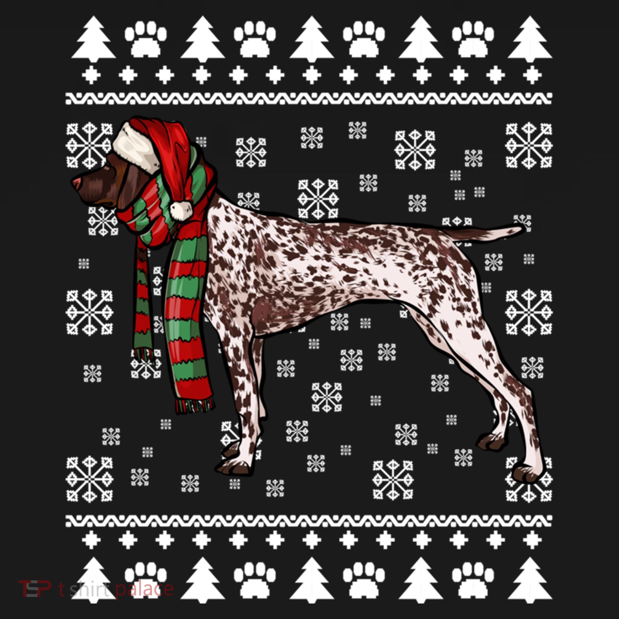 Ger Shorthaired Pointer Dog Santa Hat Xmas Ugly Christmas Meaningful Gift Bucket Hat