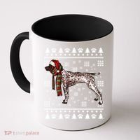 Ger Shorthaired Pointer Dog Santa Hat Xmas Ugly Christmas Meaningful Gift Coffee Mug thumb 0
