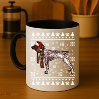 Ger Shorthaired Pointer Dog Santa Hat Xmas Ugly Christmas Meaningful Gift Coffee Mug thumb 4