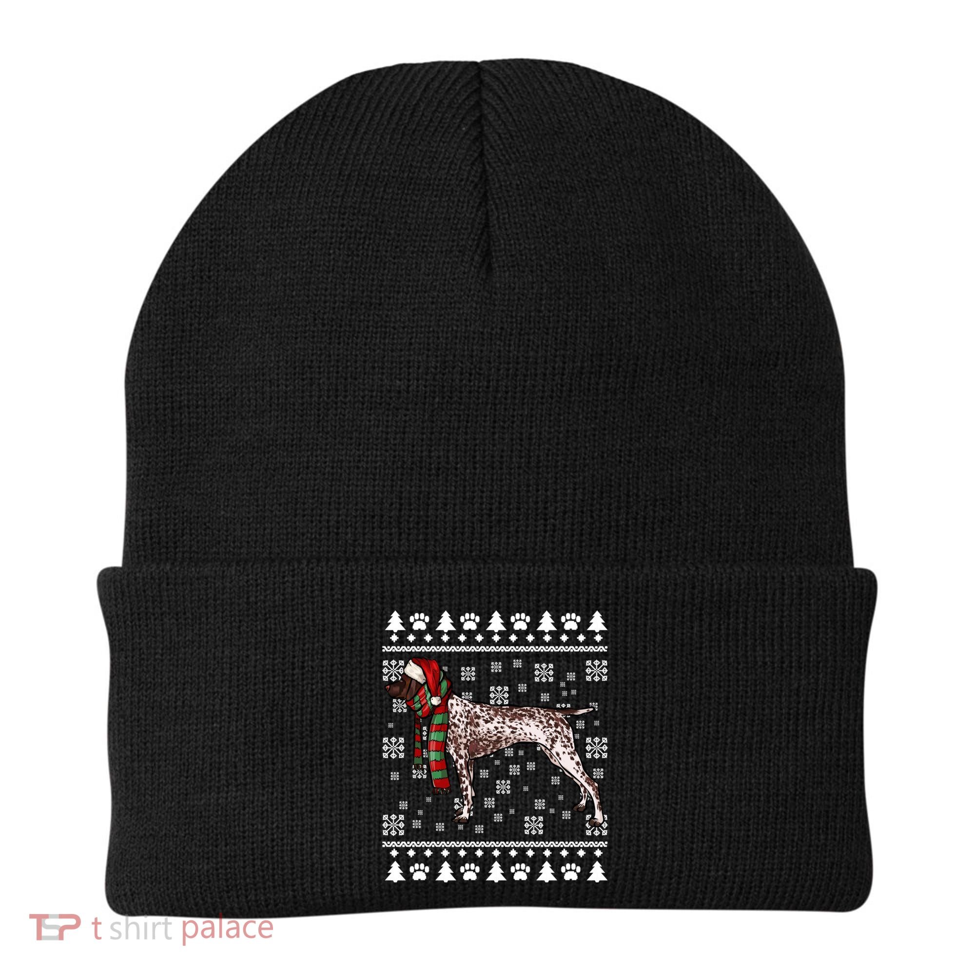 Ger Shorthaired Pointer Dog Santa Hat Xmas Ugly Christmas Meaningful Gift Beanie
