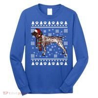 Ger Shorthaired Pointer Dog Santa Hat Xmas Ugly Christmas Meaningful Gift Long Sleeve Shirt thumb 0