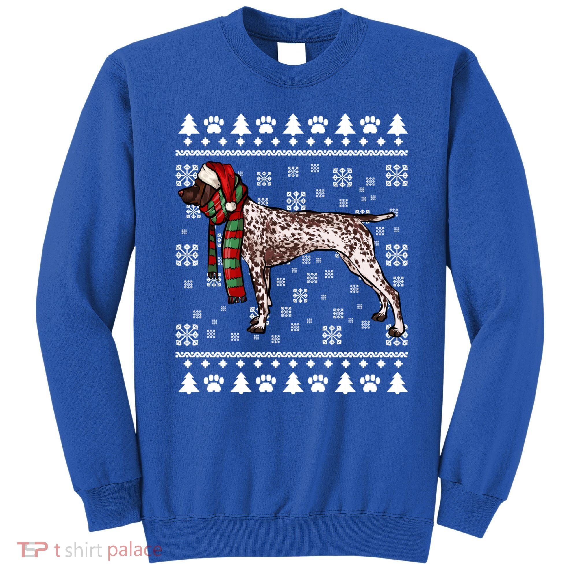 Ger Shorthaired Pointer Dog Santa Hat Xmas Ugly Christmas Meaningful Gift Sweatshirt