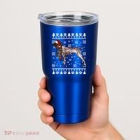 Ger Shorthaired Pointer Dog Santa Hat Xmas Ugly Christmas Meaningful Gift Tumbler thumb 2