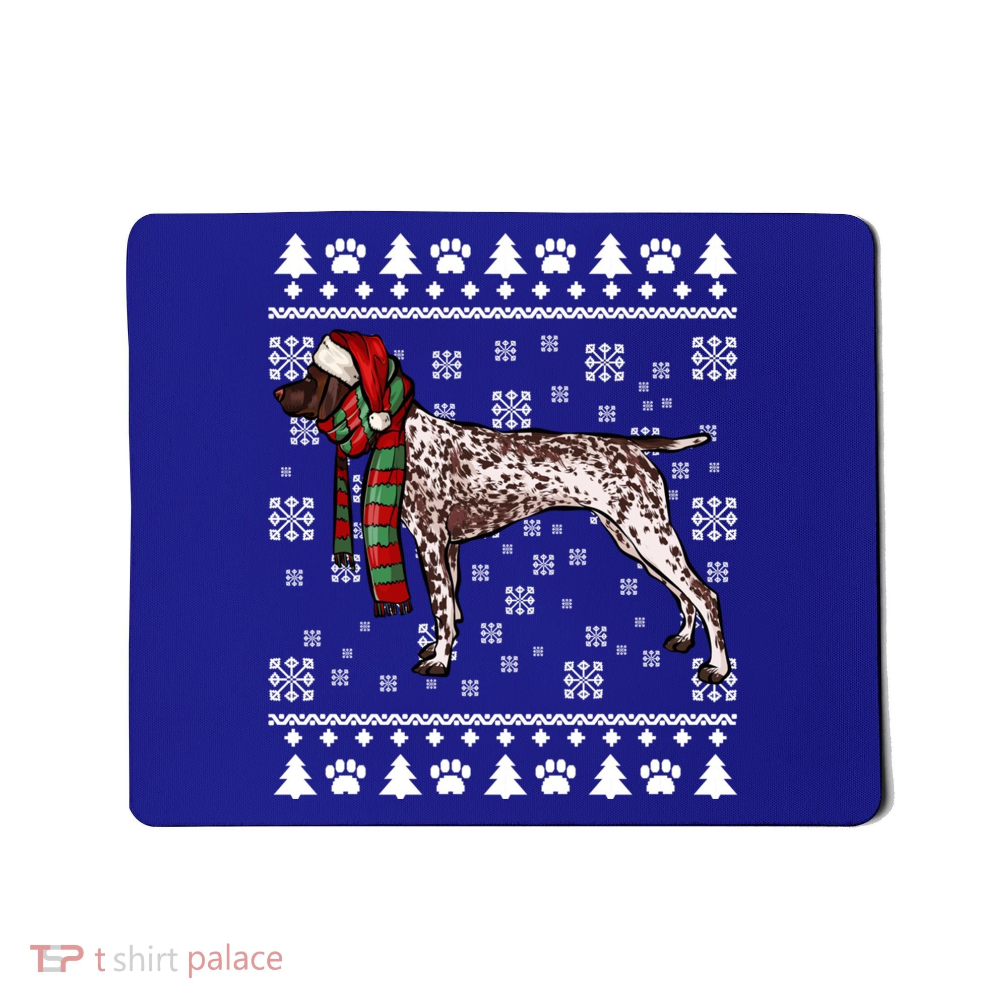 Ger Shorthaired Pointer Dog Santa Hat Xmas Ugly Christmas Meaningful Gift Mousepad