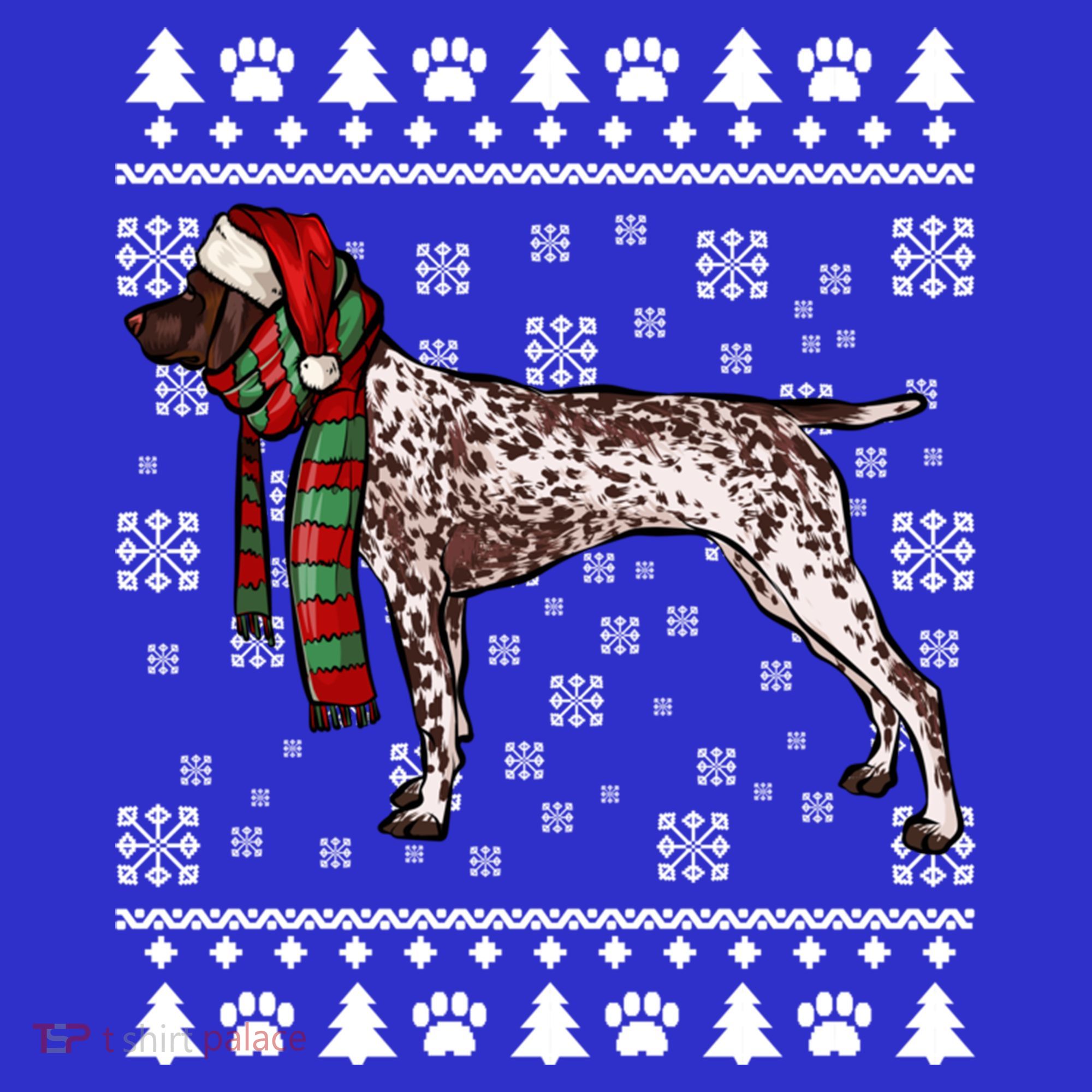 Ger Shorthaired Pointer Dog Santa Hat Xmas Ugly Christmas Meaningful Gift Women's Tank Top
