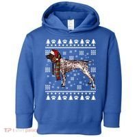 Ger Shorthaired Pointer Dog Santa Hat Xmas Ugly Christmas Meaningful Gift Toddler Hoodie thumb 0