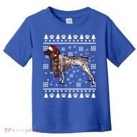 Ger Shorthaired Pointer Dog Santa Hat Xmas Ugly Christmas Meaningful Gift Toddler T-Shirt thumb 0