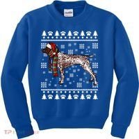 Ger Shorthaired Pointer Dog Santa Hat Xmas Ugly Christmas Meaningful Gift Kids Sweatshirt thumb 0