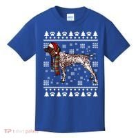 Ger Shorthaired Pointer Dog Santa Hat Xmas Ugly Christmas Meaningful Gift Kids T-Shirt thumb 0