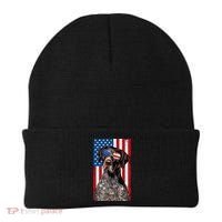 German Shorthaired Pointer 4th Of July American Flag GSP Dog Beanie thumb 0