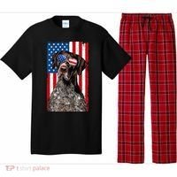 German Shorthaired Pointer 4th Of July American Flag GSP Dog Pajama Set thumb 0