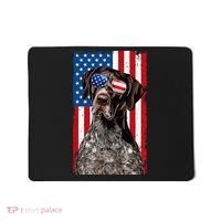 German Shorthaired Pointer 4th Of July American Flag GSP Dog Mousepad thumb 0