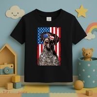 German Shorthaired Pointer 4th Of July American Flag GSP Dog Toddler T-Shirt thumb 3