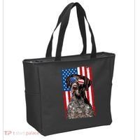 German Shorthaired Pointer 4th Of July American Flag GSP Dog Tote Bag thumb 2