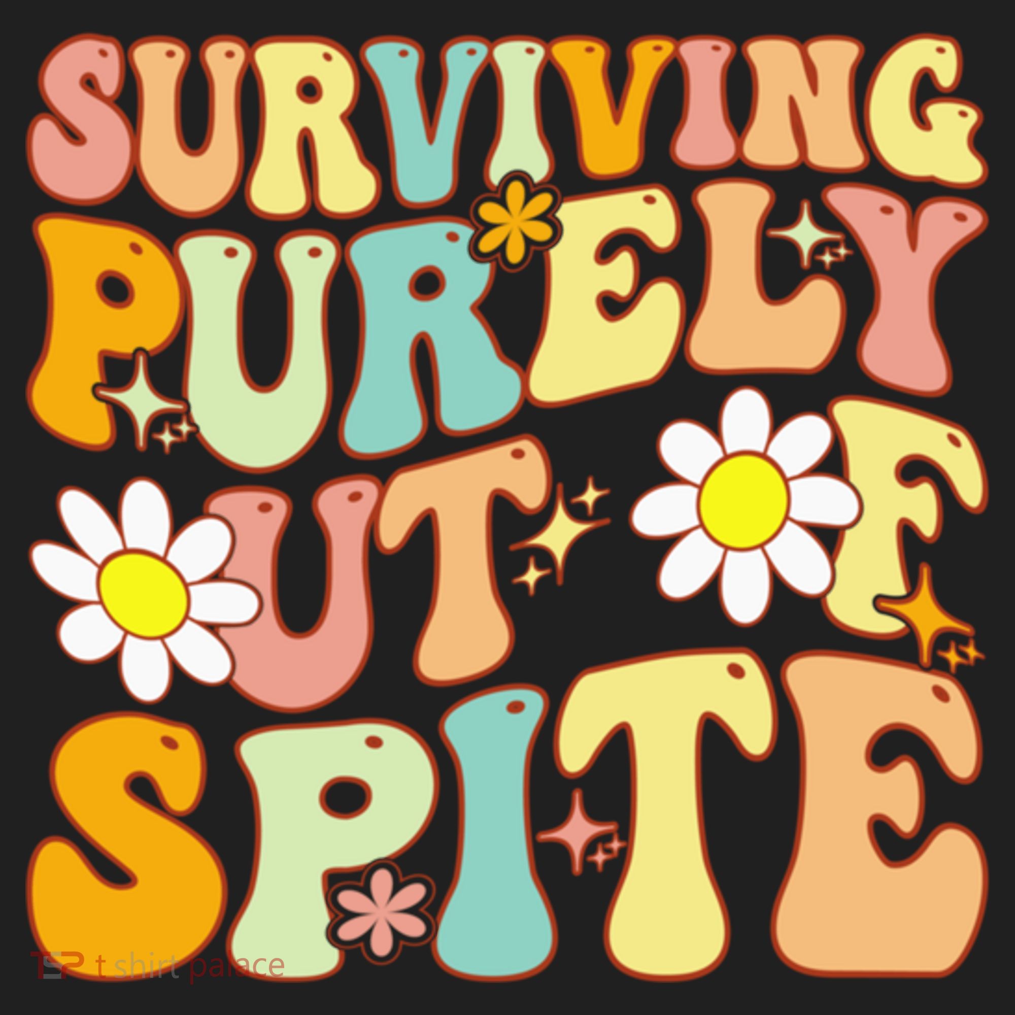 Groovy Surviving Purely Out Of Spite A Humorous Funny Joke Tumbler