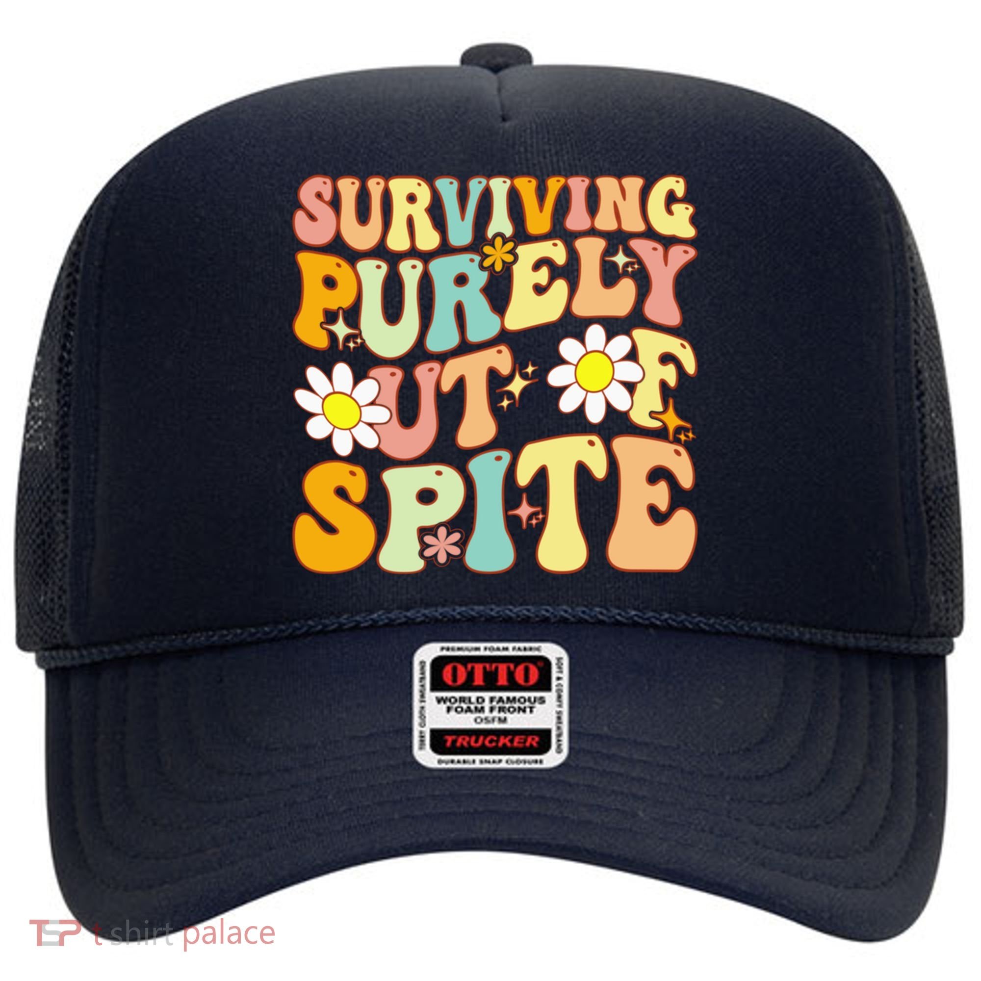 Groovy Surviving Purely Out Of Spite A Humorous Funny Joke Hat
