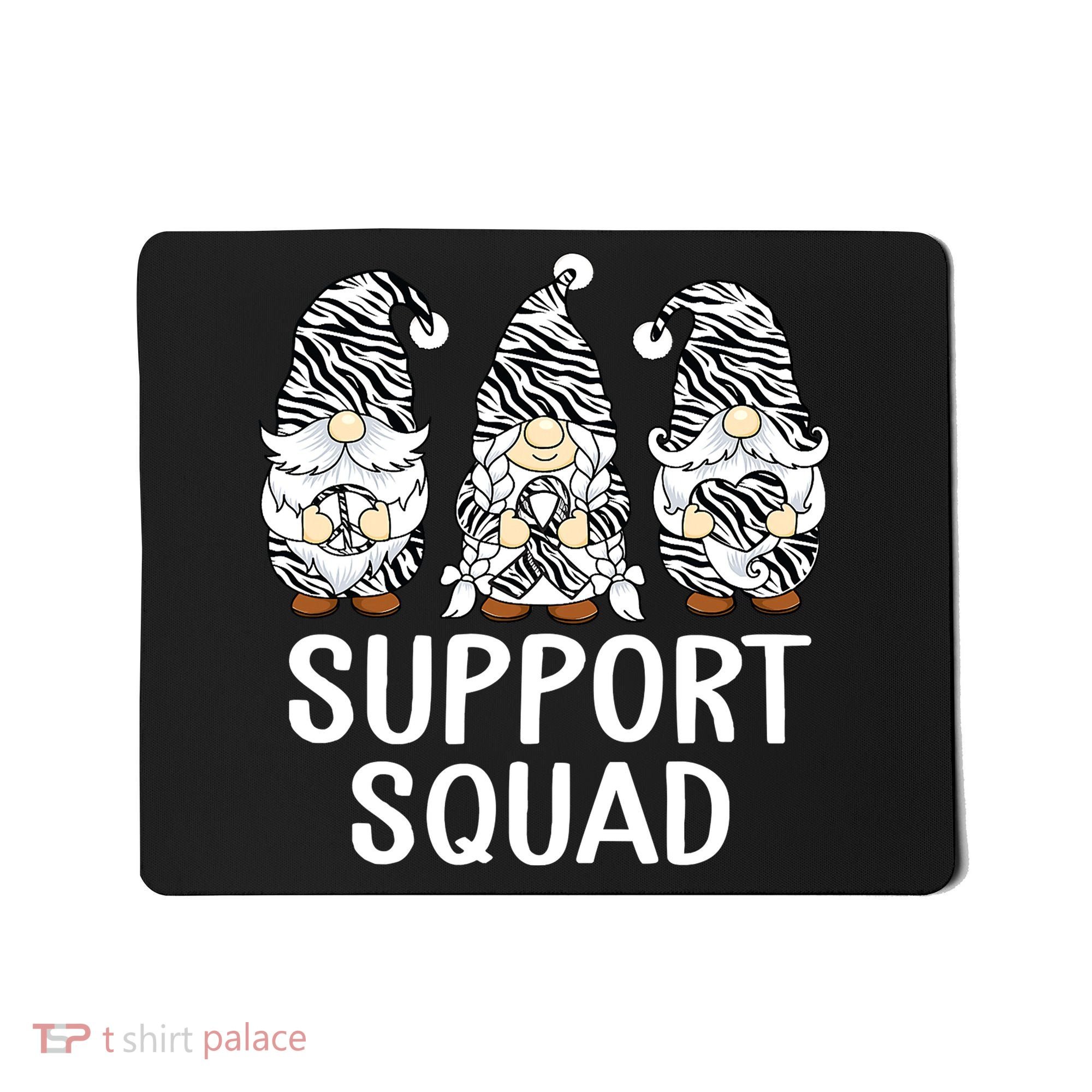 Gnomes Support Peace Hope Love Carcinoid Funny Cancer Awareness Mousepad