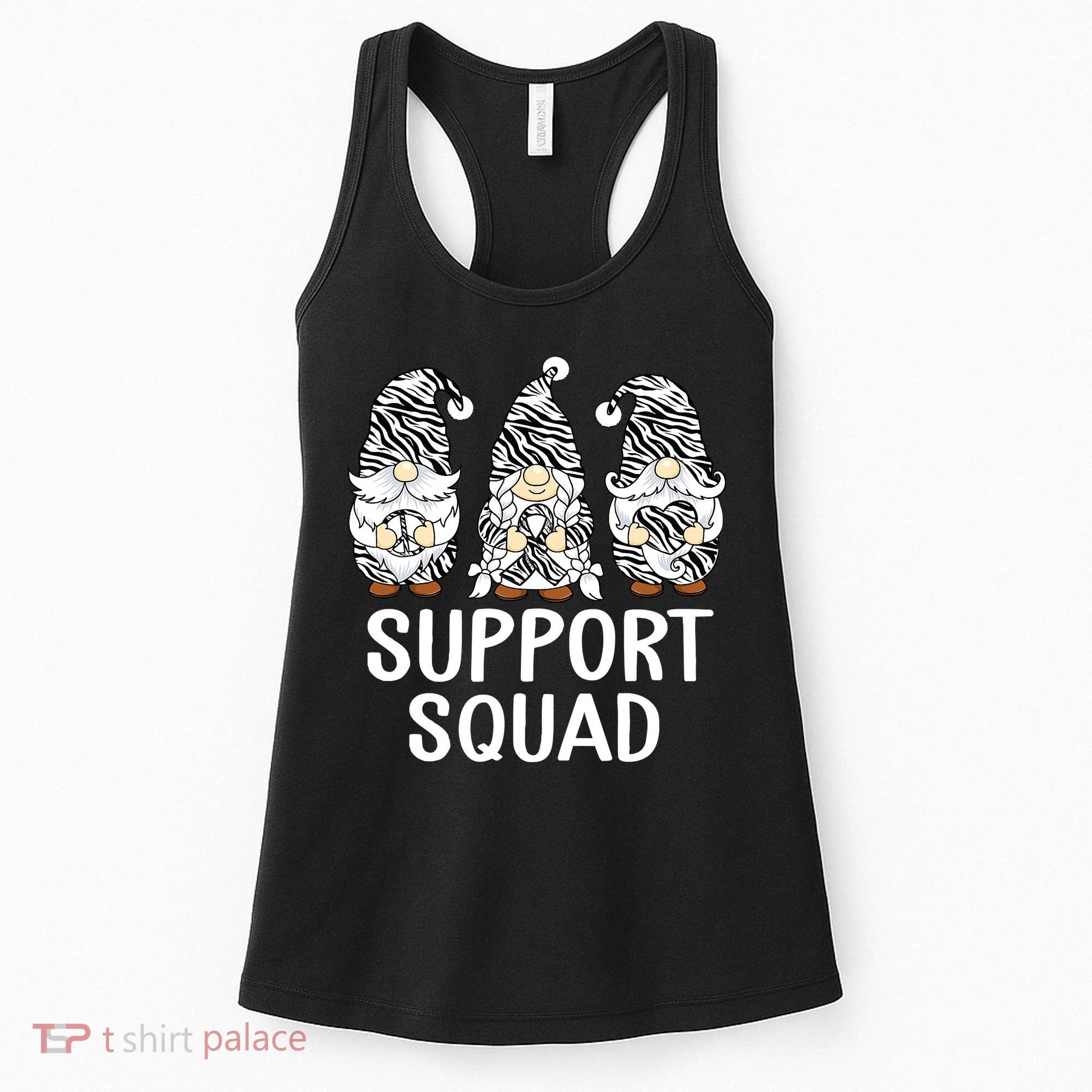 Gnomes Support Peace Hope Love Carcinoid Funny Cancer Awareness Women's Tank Top