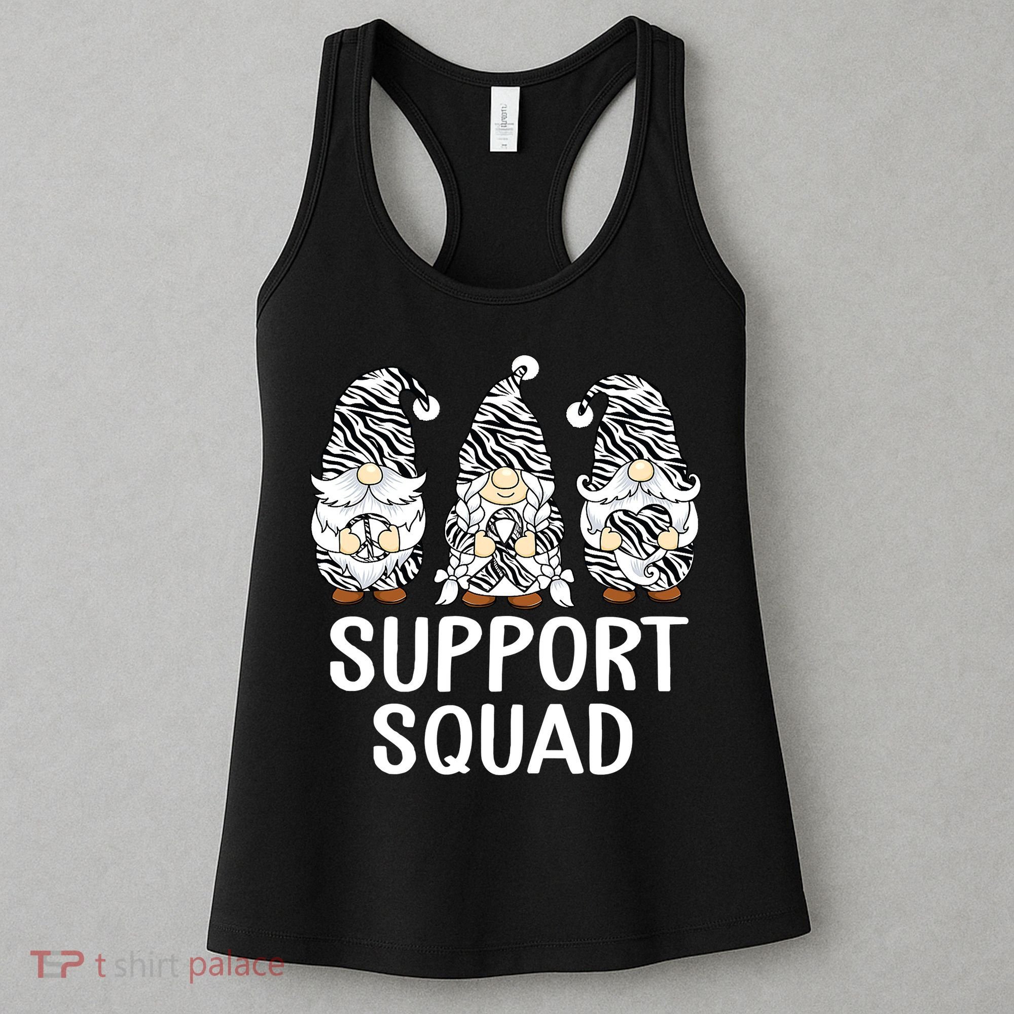 Gnomes Support Peace Hope Love Carcinoid Funny Cancer Awareness Women's Tank Top